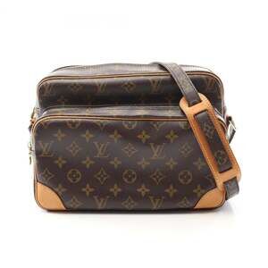 LOUIS VUITTON Brown Monogram Leather Shoulder Bag